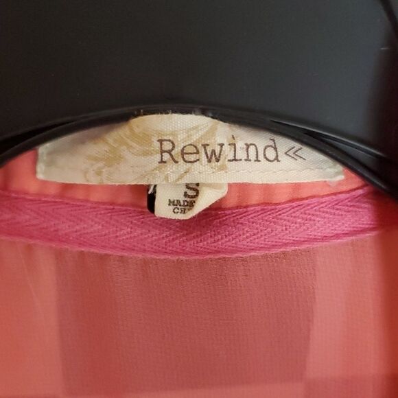 Pink Sheer Button Up Top - Picture 3 of 5